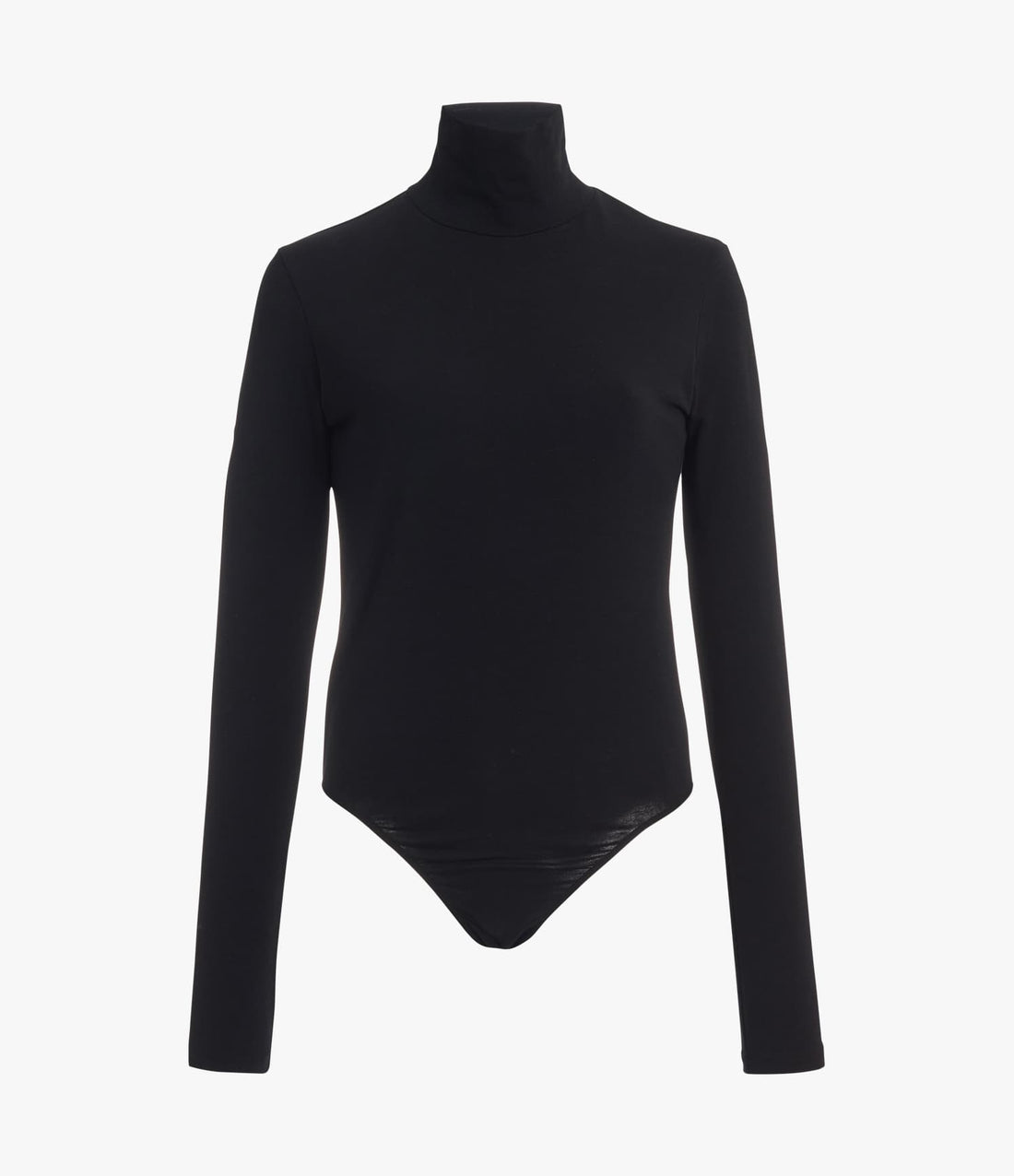Another Tomorrow Turtleneck Bodysuit in Black – Cotton Women's Knitwear