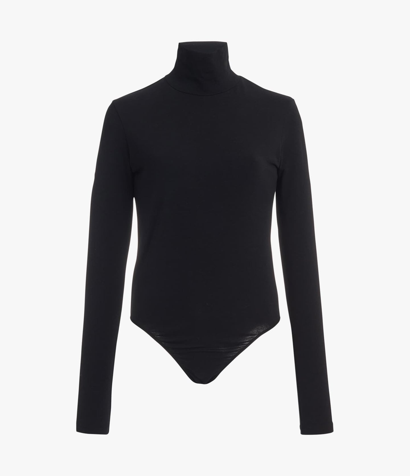 Another Tomorrow Turtleneck Bodysuit in Black – Cotton Women's Knitwear