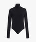 Another Tomorrow Turtleneck Bodysuit in Black – Cotton Women's Knitwear