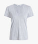 Another Tomorrow V-Neck Tee in Heather Grey – Cotton Women's Top