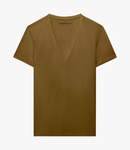 V-Neck Tee | Moss