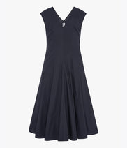 V Neck Day Dress | Midnight