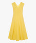 Another Tomorrow V Neck Day Dress in Sun – Cotton Women's Dress