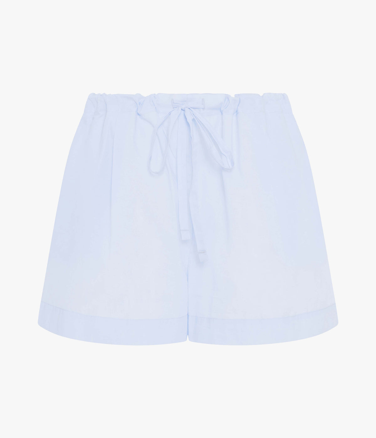 Another Tomorrow Voile Drawcord Short in Sky – Cotton Women's Trousers
