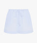 Another Tomorrow Voile Drawcord Short in Sky – Cotton Women's Trousers