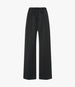 Another Tomorrow Voile Drawcord Pant in Black – Cotton Women's Trousers