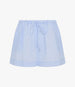 Another Tomorrow Voile Drawcord Short in Sky – Cotton Women's Trousers