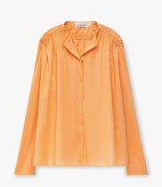 Gathered Voile Blouse | Papaya