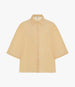 Another Tomorrow Voile Short Sleeve Shirt in Mimosa – Cotton Women's Trousers