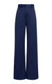 Another Tomorrow Wide Leg Suit Pant in Navy – Wool Women's Trousers
