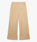 Another Tomorrow Wide Cuff Pant in Khaki – Cotton Women's Trousers