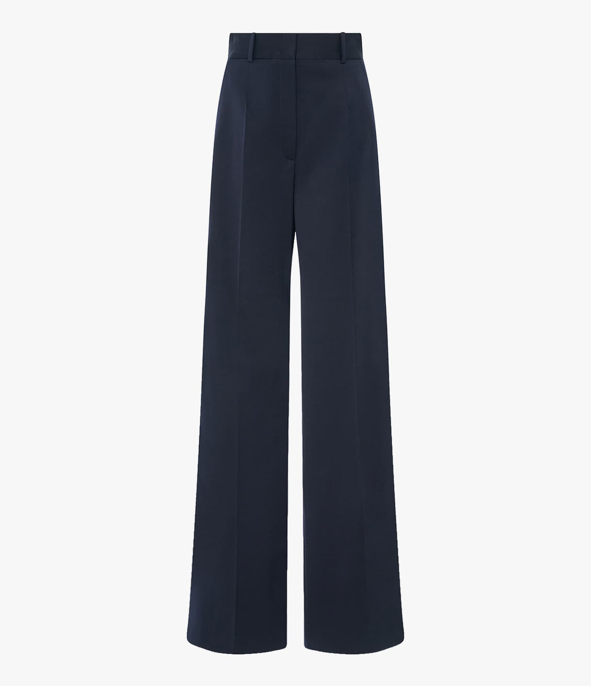 Another Tomorrow Wide Leg Suit Pant in Navy – Wool Women's Trousers