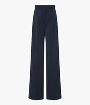 Wide Leg Suit Pant | Navy