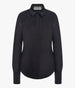 Another Tomorrow Wool Bias Shirt in Black – Wool Women's Top