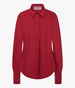 Another Tomorrow Wool Bias Shirt in Pinot Noir – Wool Women's Top