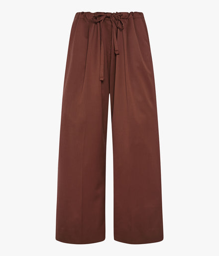Wool Drawcord Pant | Cinnamon