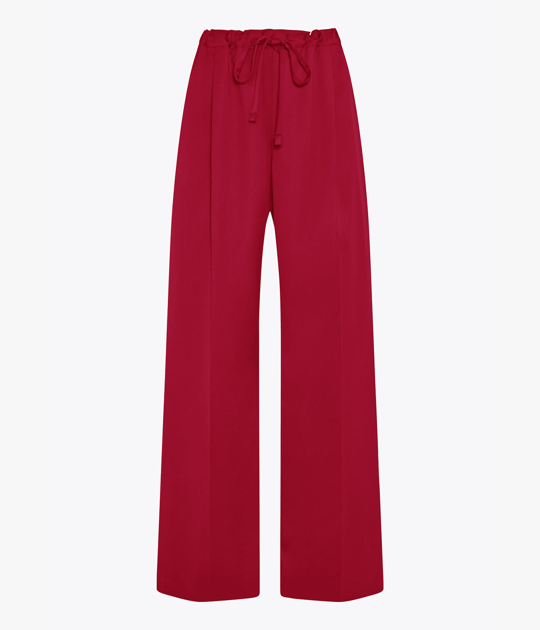 Another Tomorrow Wool Drawcord Pant in Pinot Noir – Wool Women's Trousers