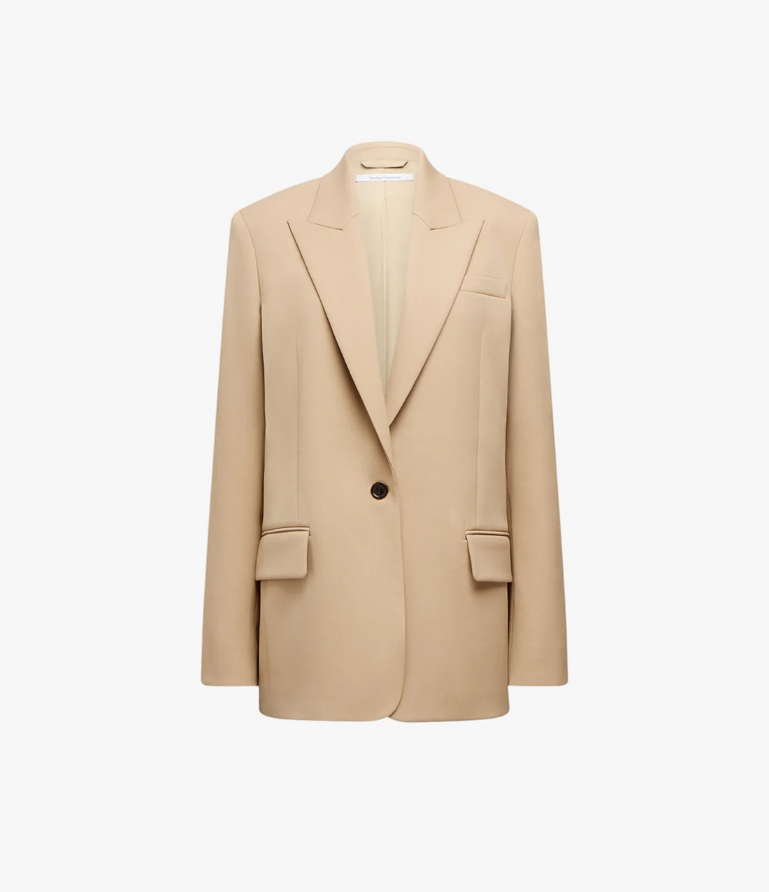 Wool Tailored Jacket | Camel