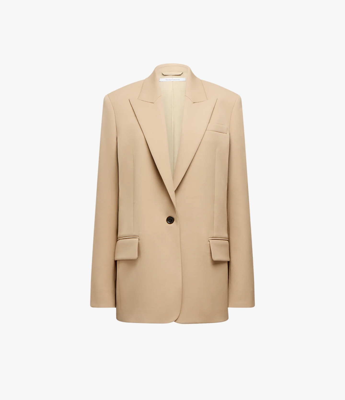 Wool Tailored Jacket | Camel