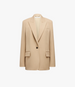 Wool Tailored Jacket | Camel