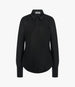 Another Tomorrow Wool Bias Shirt in Black – Wool Women's Top