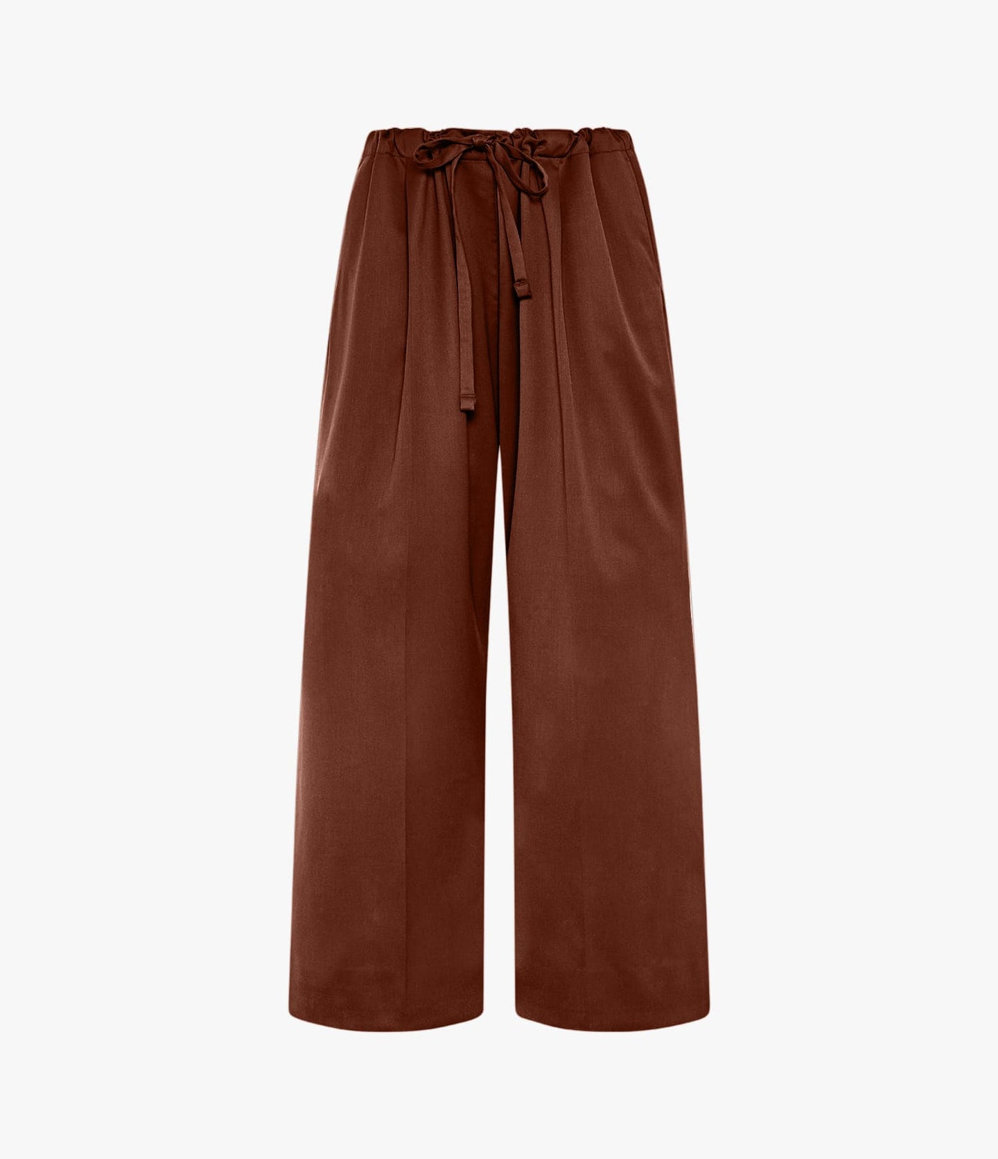 Another Tomorrow Wool Drawcord Pant in Cinnamon – Wool Women's Trousers