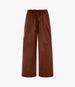 Another Tomorrow Wool Drawcord Pant in Cinnamon – Wool Women's Trousers
