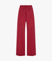 Another Tomorrow Wool Drawcord Pant in Pinot Noir – Wool Women's Trousers