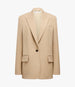 Another Tomorrow Wool Tailored Jacket in Camel – Wool Women's Jacket
