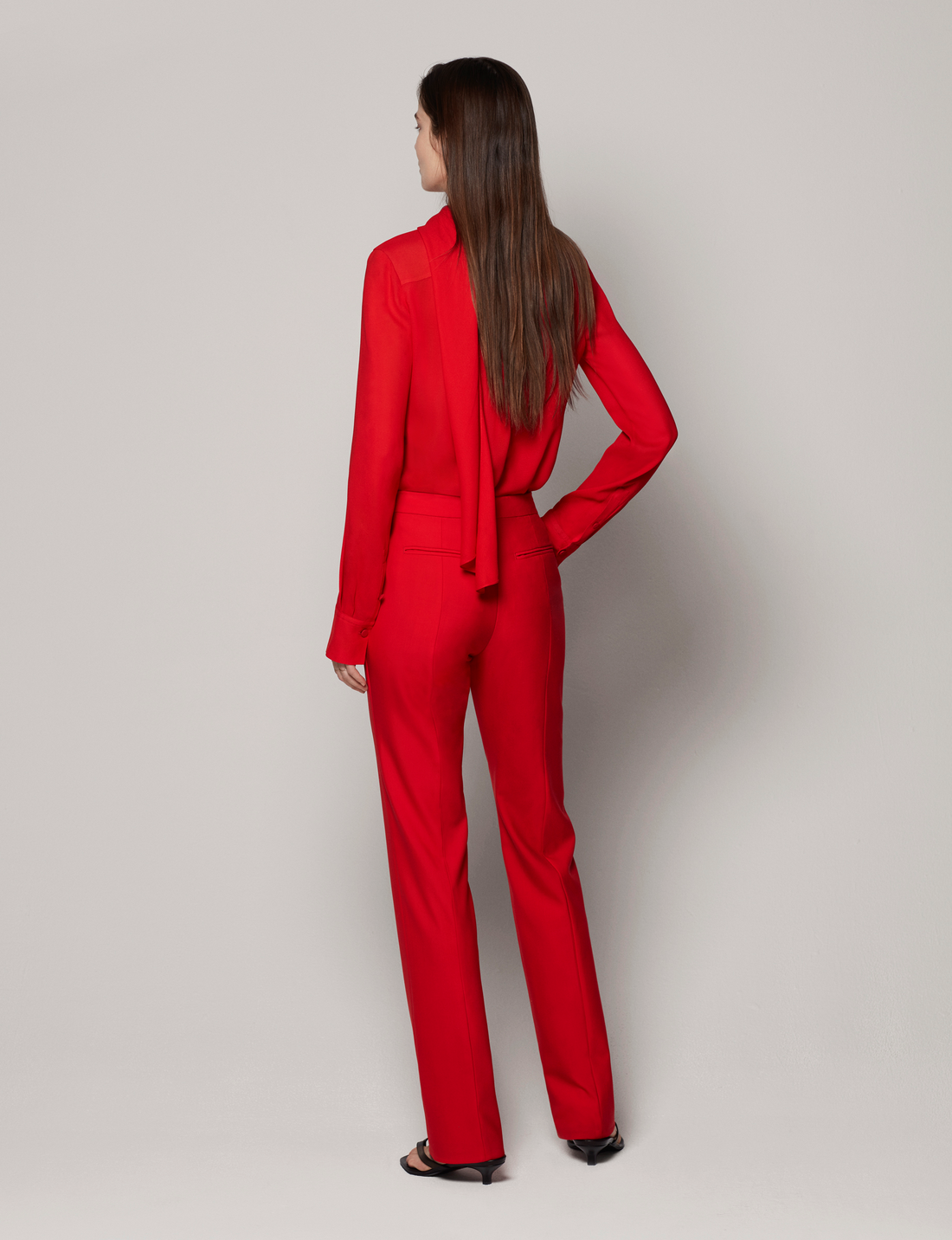 Bow Blouse - Resale | Fire Red