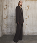 Twill Pleated Trouser | Dark Chocolate