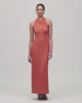 Gathered Halter Dress | Persimmon