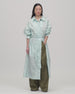 Recycled Nylon Trench | Aquamarine