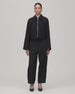 Double Face Crop Blouson | Black