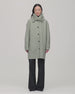 Fur Collar Balmacaan | Celadon
