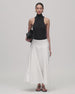 Seamed Full Skirt | White