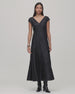 Silk Polka Dot Dress | Black/Cream Dot