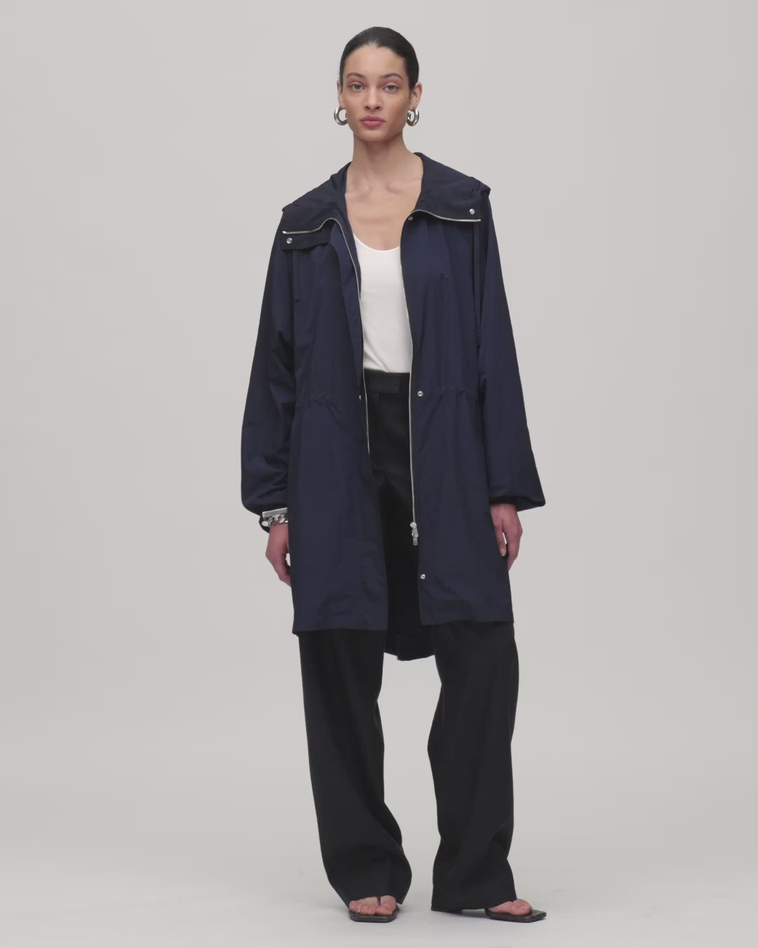 Recycled Nylon Anorak | Navy – Another Tomorrow