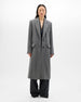 Cashmere Tailored Overcoat | Grey Melange