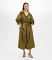 Recycled Nylon Trench | Olive