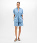 Chambray Short Sleeve Shirt | Light Blue Wash