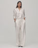 Silk Polka Dot Pant | Cream/Black Dot