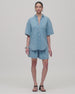 Chambray Short Sleeve Shirt | Light Blue Wash