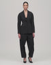 Curved Tailored Jacket | Black