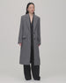 Cashmere Tailored Overcoat | Grey Melange