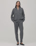 Zip Cardigan | Grey Melange