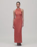 Gathered Halter Dress | Persimmon
