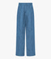 Chambray Relaxed Wide Leg Pant | Medium Blue