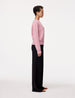Another Tomorrow Cashmere Ribbed Sweater in Orchid – Cashmere Women's Knitwear