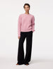 Another Tomorrow Cashmere Ribbed Sweater in Orchid – Cashmere Women's Knitwear
